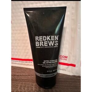 REDKEN‎ BREWS Extra Clean Gel For Men NYC Grooming Barber Essential hair care